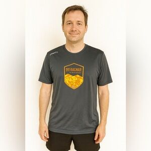 Craft Men’s Ragnar Trail Vermont 2019 Performance Running Shirt Size M Gray